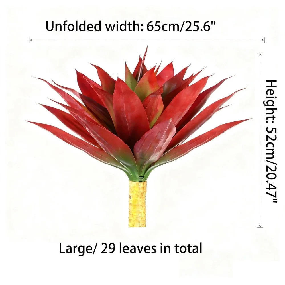2‎ Large Artificial Agave Succulent Stems 20